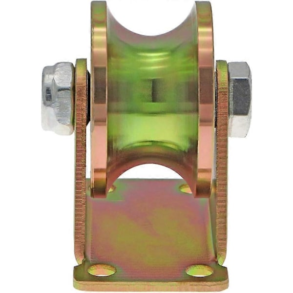 2 stk. U-spor Port Hjul, Port Rullehjul, Skyveport Hjul 50mm for Invertert Skinne, Industri