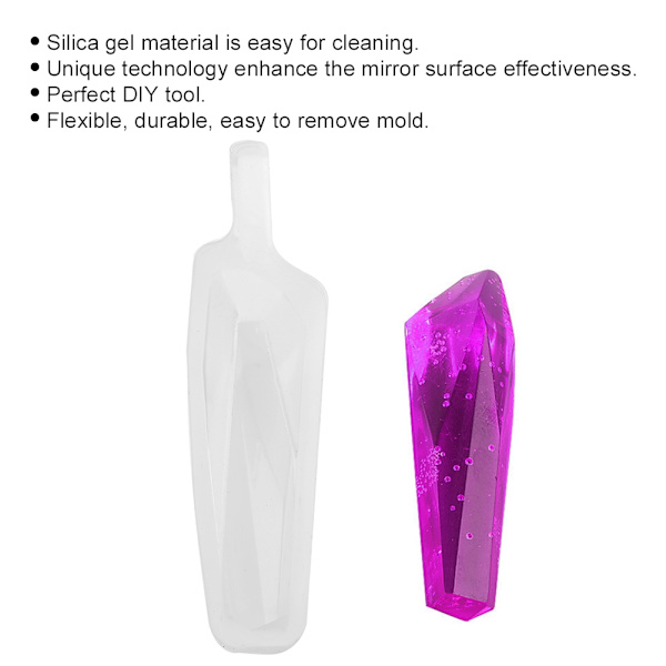 DIY Tool Uregelmæssig epoxyharpiksform Halskæde Ørering vedhæng smykker Silikoneform (Mod 2)