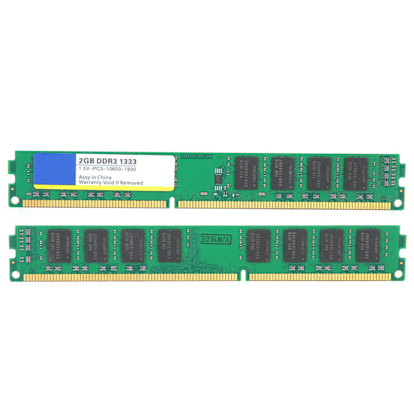 Xiede pöytätietokoneen muistimoduuli DDR3 2GB 1333Mhz PC3‑10600 1.5V täysin yhteensopiva tallennustila