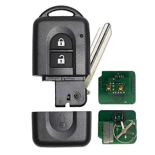 Bil Nyckellös Fjärrkontroll med 2 Knappar 433MHz ID46 Chip kompatibel med 285E34X00A 285E3EB30A