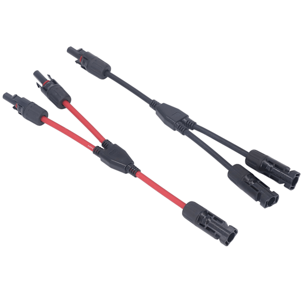 2Pcs Y Branch Connectors for Parallel IP67 Waterproof Dustproof for Solar Panel PV Array Home Audio Accessories