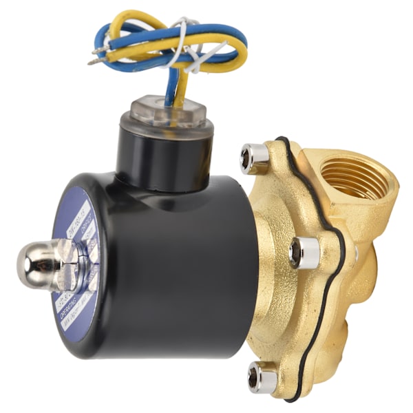 2W‑160‑15 G1/2 i magnetventil messing Normalt lukket elektrisk magnetventil til vand Luft GasDC24V