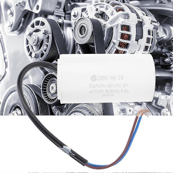 CBB60 Motor Startkondensator 450V 50uF - Høj Kvalitets Ledningskondensator