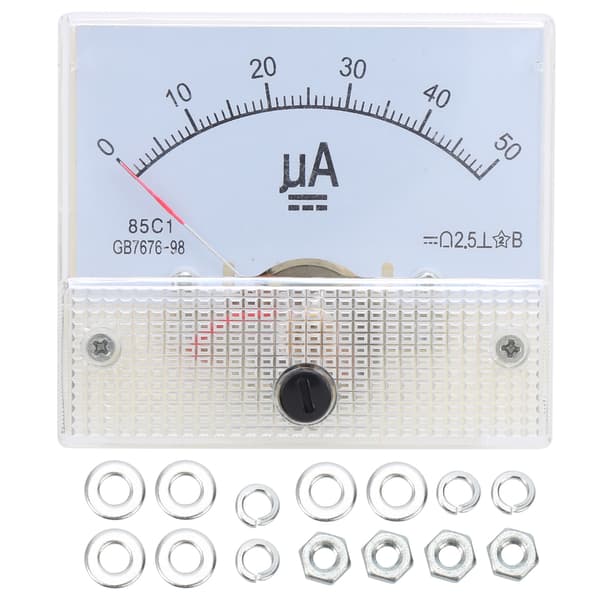 85C1 DC0-50UA Pointer DC Amperemeter Hode Ampere Meter Linjekrets Måleenhet