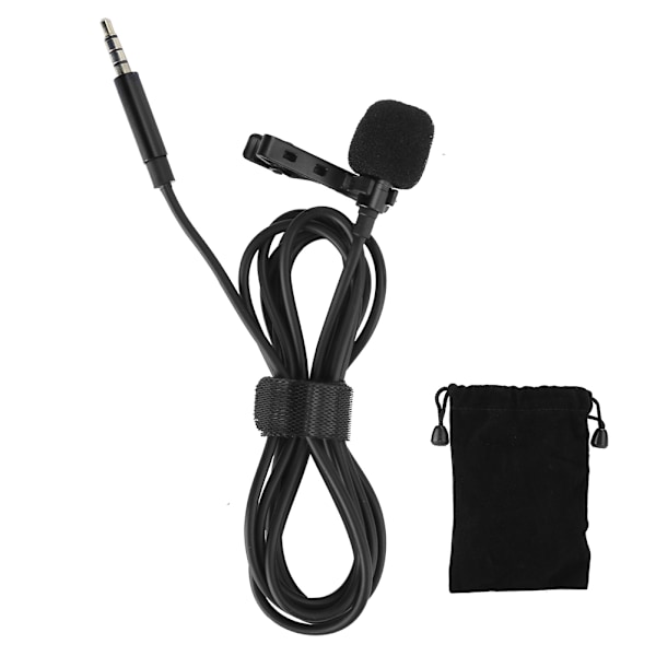 Matkapuhelin SLR-kamera Lavalier Clipon -mikrofonin Vlog Live Broadcast MIC 3,5 mm:n pistoke (Sopii (3,5 mm:n kuulokeliitäntään))
