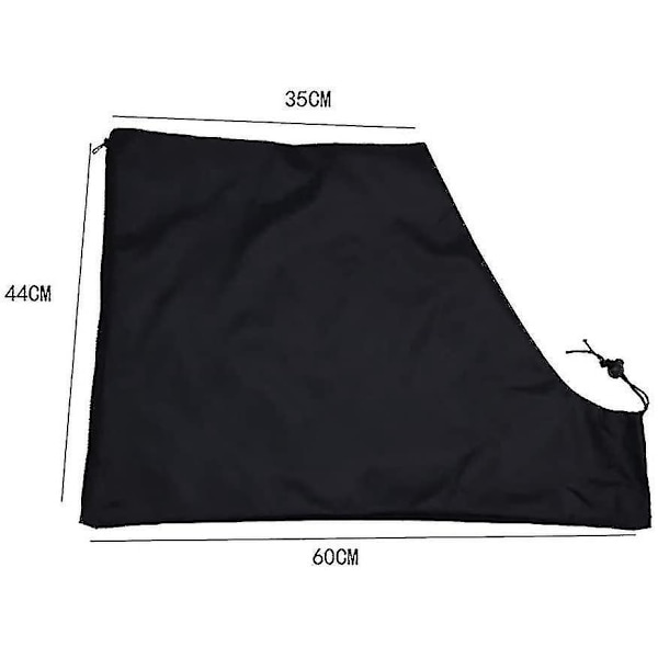Løvblæser Vakuumpose - Holdbar Lynlåspose til Elektrisk Blæser Vakuum, Sort (44*35*60cm)