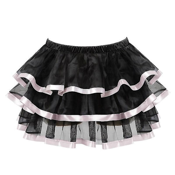 Sexy Overbust Korset Sæt til Kvinder med Tutu Skørt - Rød - Størrelser S-6XL