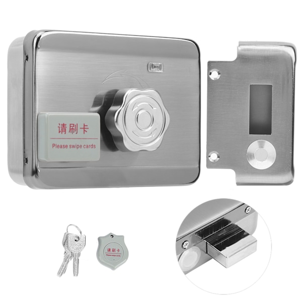 Elektriskt dörrlås ID-kort i rostfritt stål Access Control System med fjärrkontroll