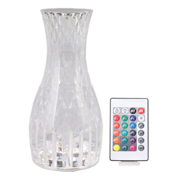 Krystal Diamantlampe Kronblad Rose Lys og Skygge Diamant Touch Lamper RGB16 Farve Til Soveværelse Stue