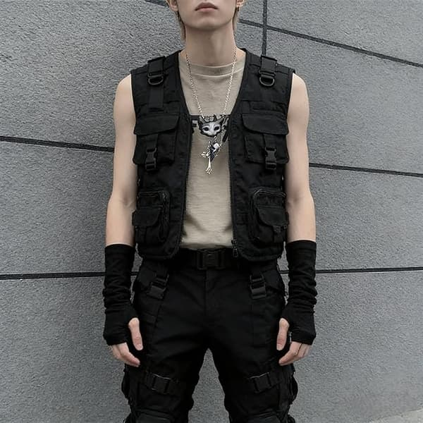 Ninja-ærmer til kvinder - PVC-lignende albuelang manchet, elastisk fingerløs - Let holdbar? Halloweenfest