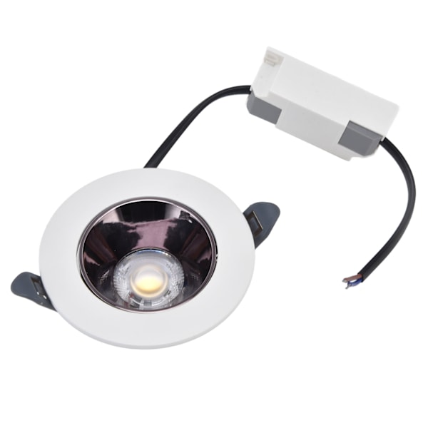 3,5 tommers 7W LED Downlight 220V Trykkstøpt Aluminium Innfelt Taklampe for Soveromdekorasjon