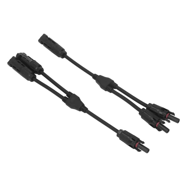 1 Par DC 1000V Solarkobling Y-gren Parallel Adapter Solcellepanel Kabelkobling