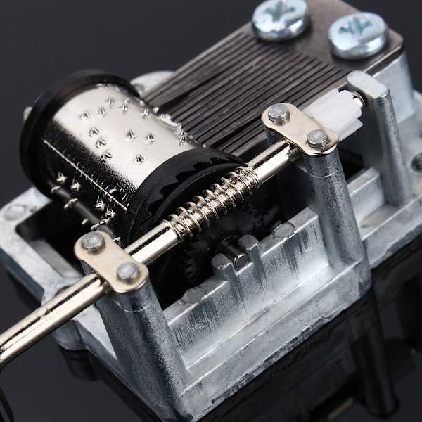 18 Tones Mekaaninen Musiikki Box Tee itse - Musiikki Box Movement Soita Käsikampi Musiikkirasia Arkut tytölle