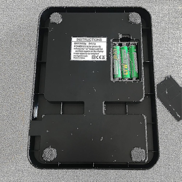 Elektronisk husholdningskaffevekt for håndbrygging 3kg0.1g USB-lading med timer, elektronisk kjøkkenvekt i rustfritt stål - B7