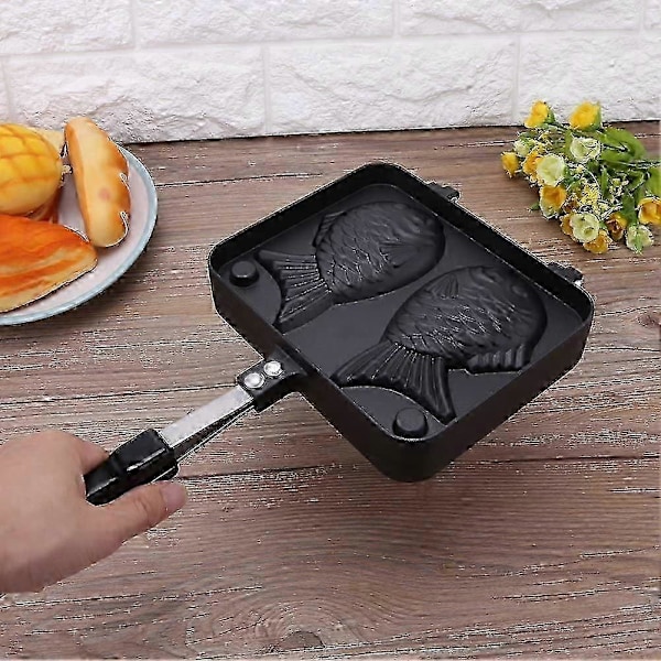 Fiskformad Kakmaskin Non-Stick Bakform Våffeljärn Aluminiumlegering