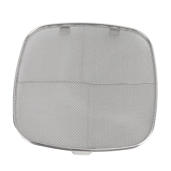 Friteuse Sprutskjerm 304 Rustfritt Stål Dobbeltdekker Frityr Sprutskjold for Oval Grillmaskin Hjemme