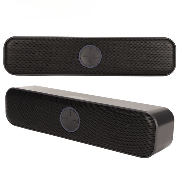 Datorhögtalare USB driven stereo 2-kanals Plug and Play RGB Datorhögtalare Svart