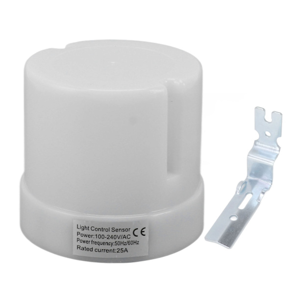 Fotocelle Sensor Udendørs Lyssensor Skumring til Daggry Fotoelektrisk Kontrol Twist Lock Stik Lyssensor 100‑240V 30A