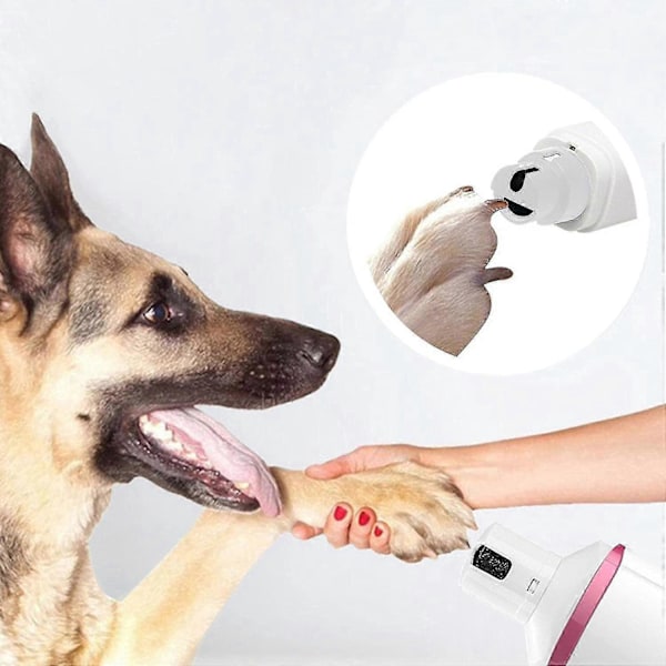Neglesliber, negleklipper til katte og hunde, elektrisk kæledyrsmanicure ZD B2 EE pink