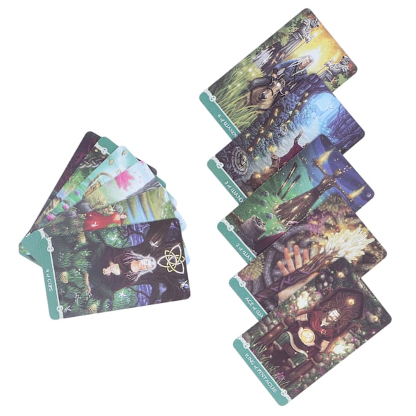 78-delad engelsk tarotkortlek i belagd pappersdivination, framtidsberättande spel för nybörjare