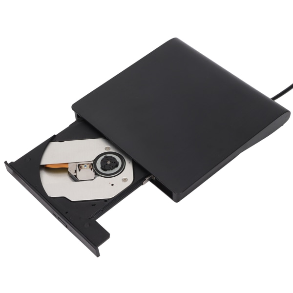 Ulkoinen DVD-asema Musta USB 3.0 -liitäntä Vakaa Luotettava matalakohinainen vaakasuuntainen itsekantava CD-kirjoitin