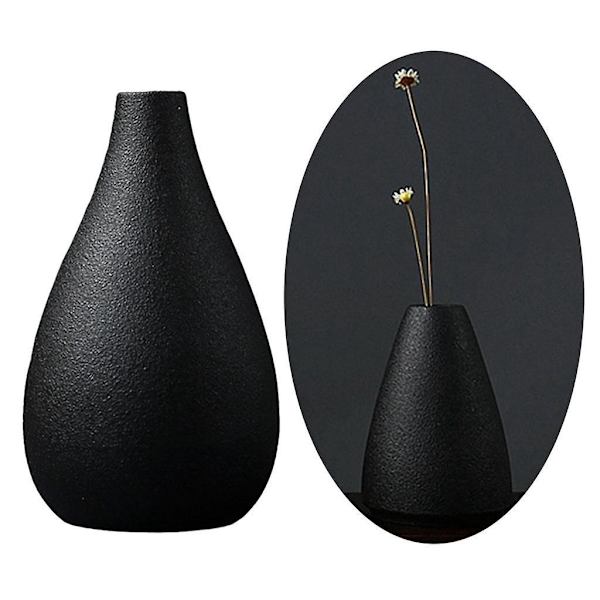 Minimalistisk Keramisk Blomstervase Skulptur Bordpynt Kontor Stue D