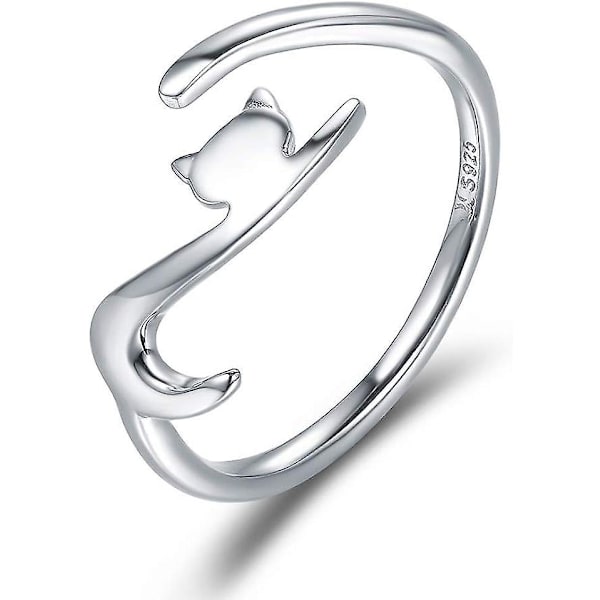 925 Sterlingsølv Justerbar Hummingbird Ring med sølv Cubic Zirconia - lekre smykker for kvinner og jenter