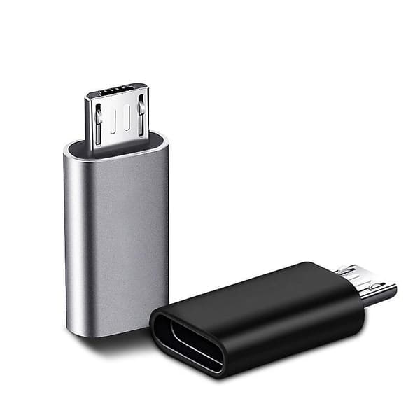 USB C -sovitin, 2-pakkaus - Micro USB - USB C -liitin, tyyppi C naaras - Micro USB uros -sovitin PC:lle, Galaxy