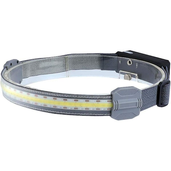 USB COB LED Pannlampa, Tålig Ultralåg Profil Elastisk Pannlampa, Lättviktsdesign, Vattentät, Starka LED-lampor, 3 Lägen, För Löpning, Vandring