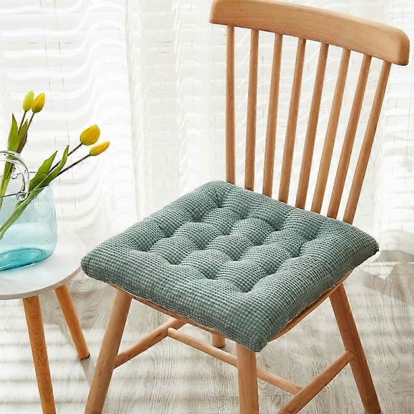 Udendørs firkantet sædehynde terrasse gulvpude hynde yoga stue sofa balkon meditationsmåtte, 16,5x16,5 tommer - Kaffefarve