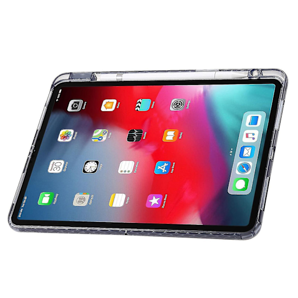 Surfplattefodral för iPad Pro 11 (2018) / (2020) / (2021) / (2022) / iPad Air (2020) / (2022) origami tri-fold stativ läder + genomskinligt akrylskal - B6 Gul