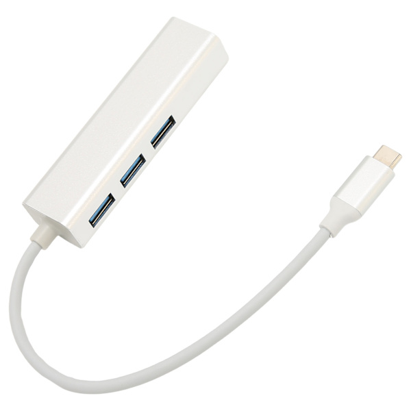 USB3.0 HUB Gigabit Trådbundet Nätverkskort 10M 100M 1000M RJ45 3 USB3.0 Gränssnitt Dockningsstation för Win