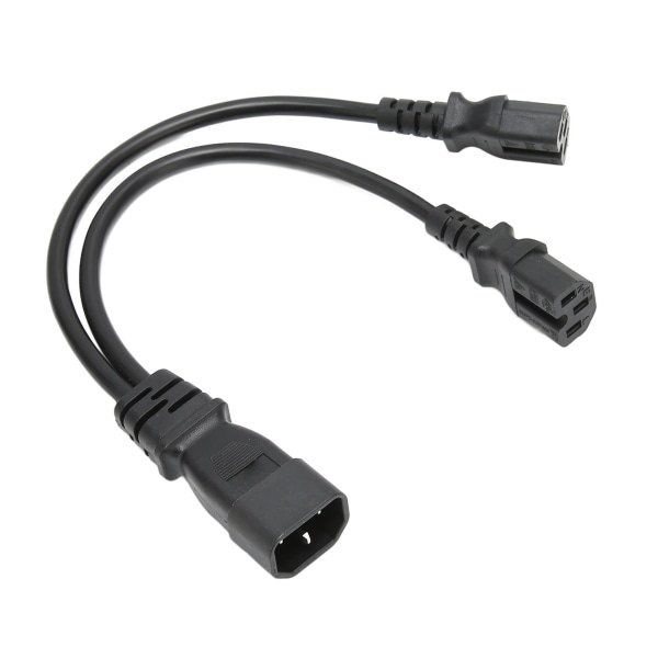 IEC320 C14 til dobbelt C15 ledning han til hun Sikkert strømsplitterkabel til skrivebordslampe Printerprojektor 100‑250V 12.6in