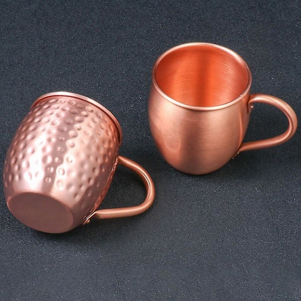 530ML 100% Ren Kopparmugg Moscow Mule Mugg Trummkopp Cocktailkopp Ren Kopparmugg Restaurang Bar Kall-B5