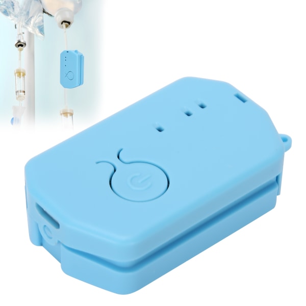 Infusionsvæskealarmpåmindelse Genopladelig letvægtsvæske Automatisk lydalarm (YT-301) Blå