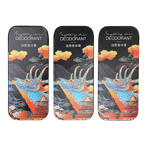 3 stk Solid Parfume Bærbar Langvarig Duft Blomster Svag Duft Solid Parfume Fødselsdagsgave