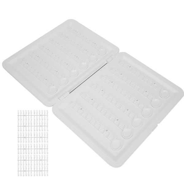 Neglelak Gel Polish Display Bog Aftagelig Neglefarve Display med Udskiftning Tips til Neglesalon