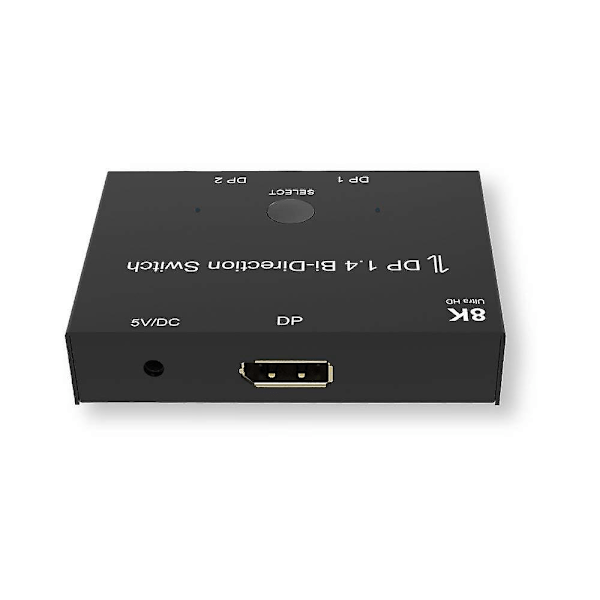 8K DP 1.4 Tosidig Bryter: 4K@120Hz Splitter & Konverter for Flere Kilder og Skjermer