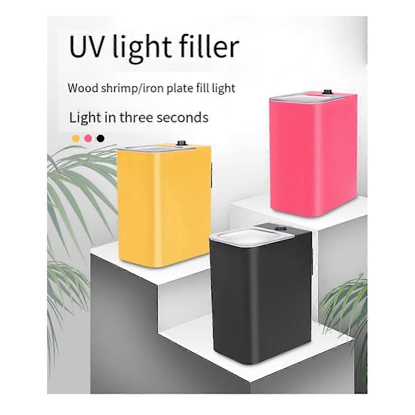 UV Sequin Agnfoder Fyld Lys Vandtæt til Udendørs Fiskeredskab Sort