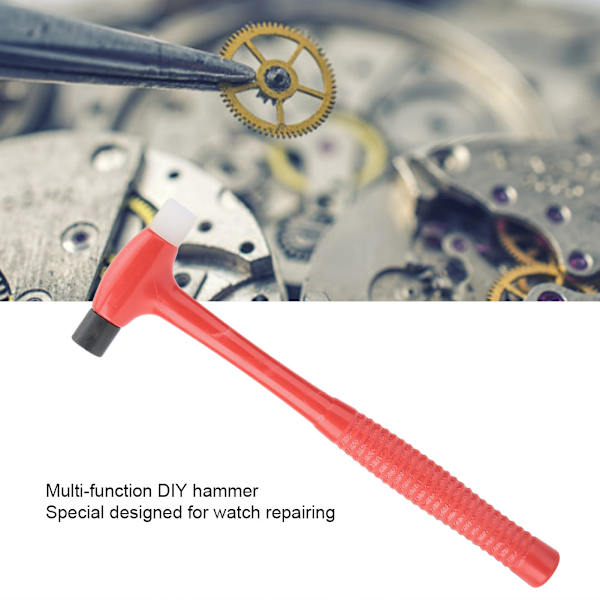 Multifunktionell DIY Dubbelsidig Small Hammer Mini Watch Reparations Underhållsverktyg