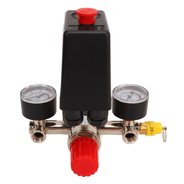 Tryckbrytare för luftkompressor, regulator, manometrar, automatisk styrventil 0‑12BAR 0‑180PSI