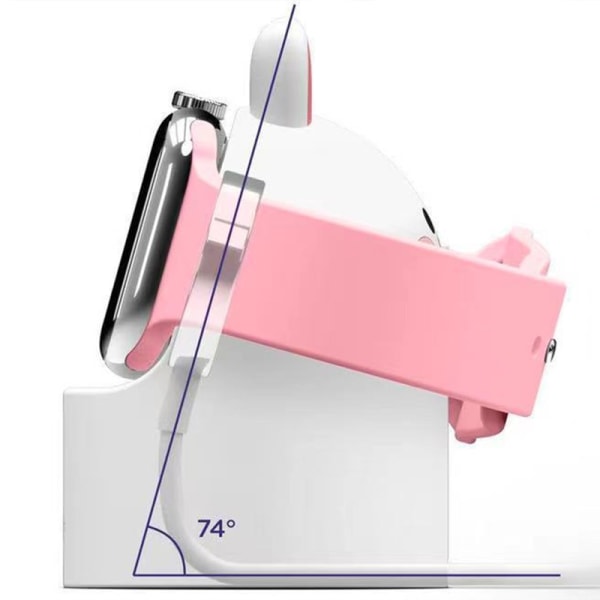 Uropladerstander Silikone Cute Cartoon Universal bærbar uropladningsholder til IWatch Type 1