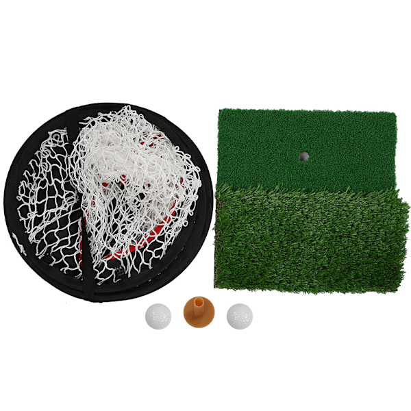 Nylon sammenleggbar fiberstang oppbevaring praktisk 123 siffer svingøvelse mash innendørs utendørs lettvekts golf treningsnettsett