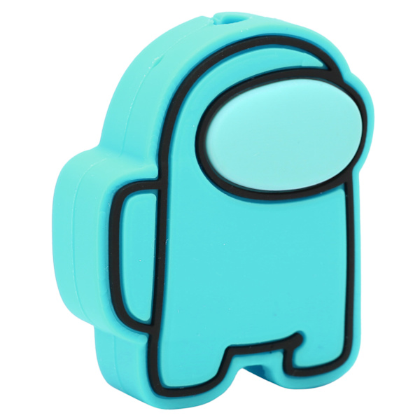 Data Line Protector Cute Cartoon USB Charging Cable Protective Sleeve for Smart PhoneBlue