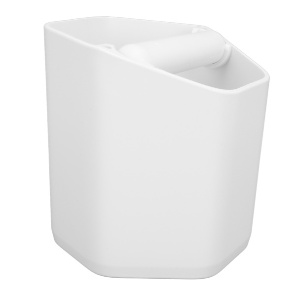 Kaffe Knock Box Stor Kapacitet Kaffegrums Knock Box med Knock Bar og Skridsikker Base Hvid