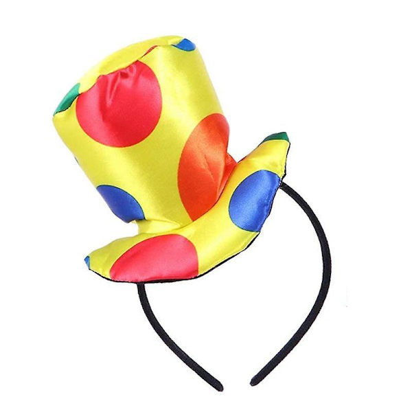 Sjov Klovn Hat Pandebånd - Perfekt til Cirkus Kostume og Karneval Cosplay