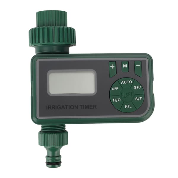 Sprinkler Timer Grön Läckagesäker G3/4 Yttre Gänga Vattenutlopp Vattningskontroll för Trädgård