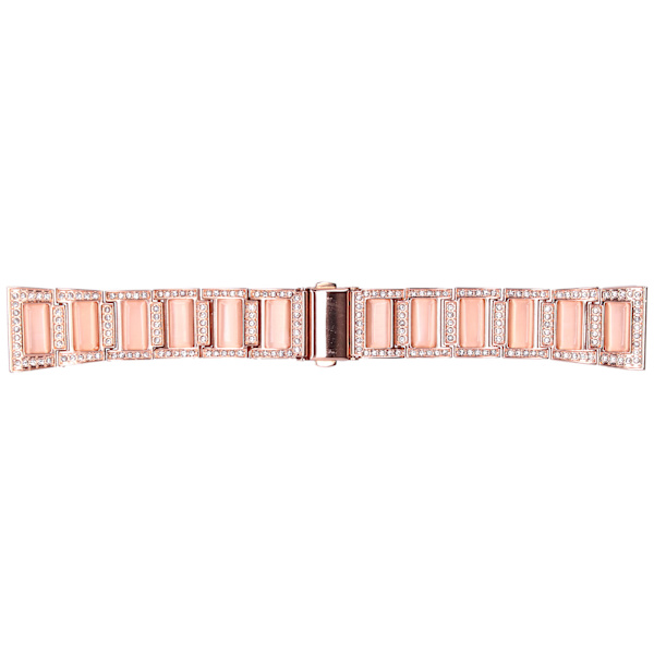 Rhinestone rustfrit stålrem hypoallergen 22mm lugs metalrem til Huawei WatchRose Gold
