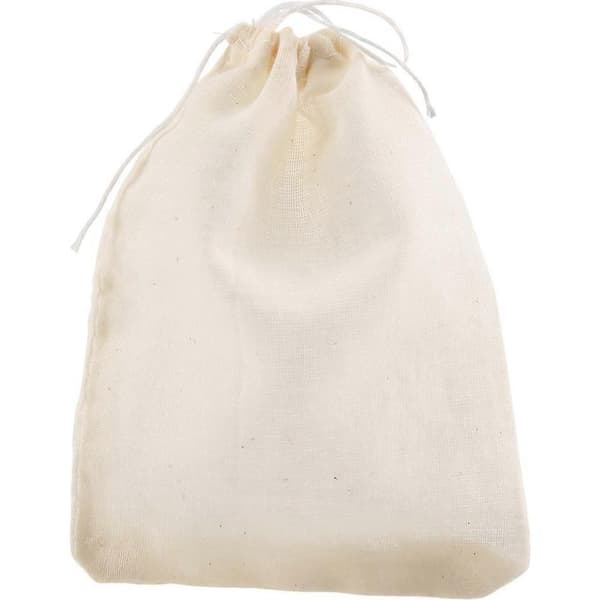 100 bomullsposer med snøring, teinfusjonsposer (10 x 7,5 cm)