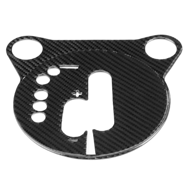 2 st Kolfiber Interiör Växelspak Panel Cover Bilmodifiering Passar Nissan 370Z Z34 2009‑2020 Vänsterstyrd LHD